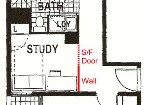 Converting a study to a bedroom