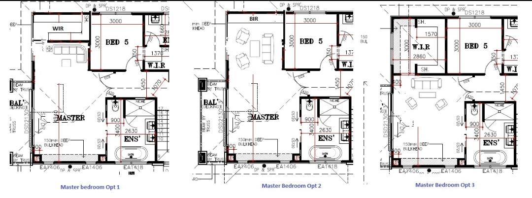 Master bedroom layout