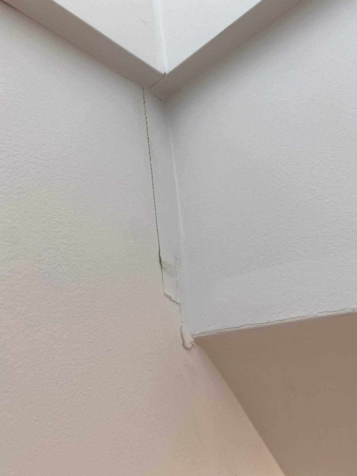 Cracking on beam joining with wall - concern ?