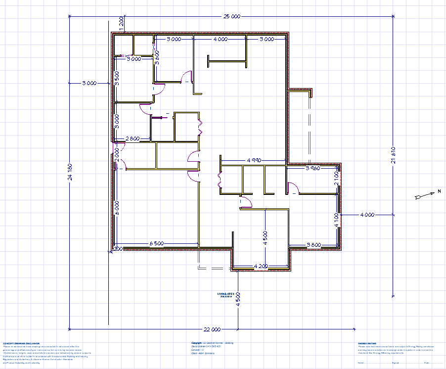 House designs for a square block