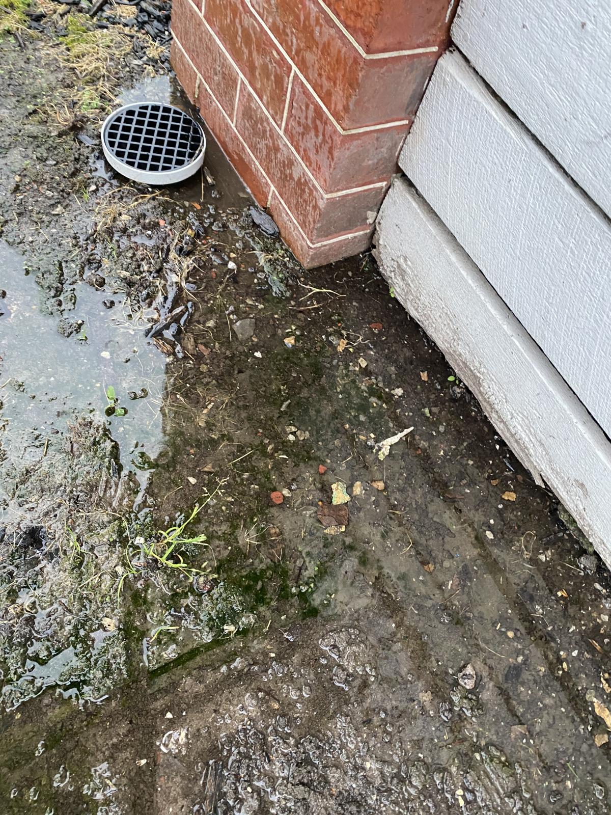 Drainage issues and water pooling