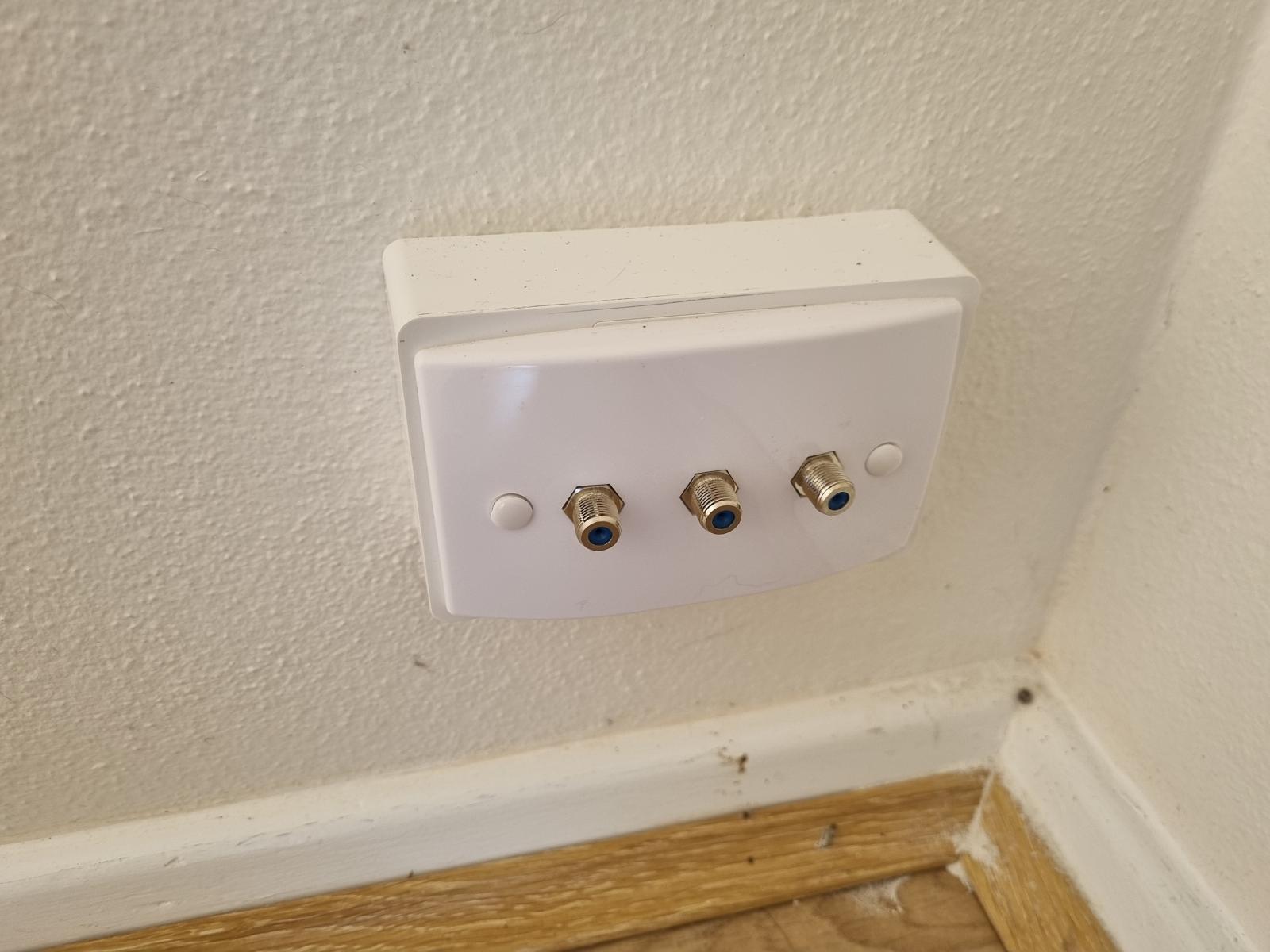What are the plugs in the living room for?