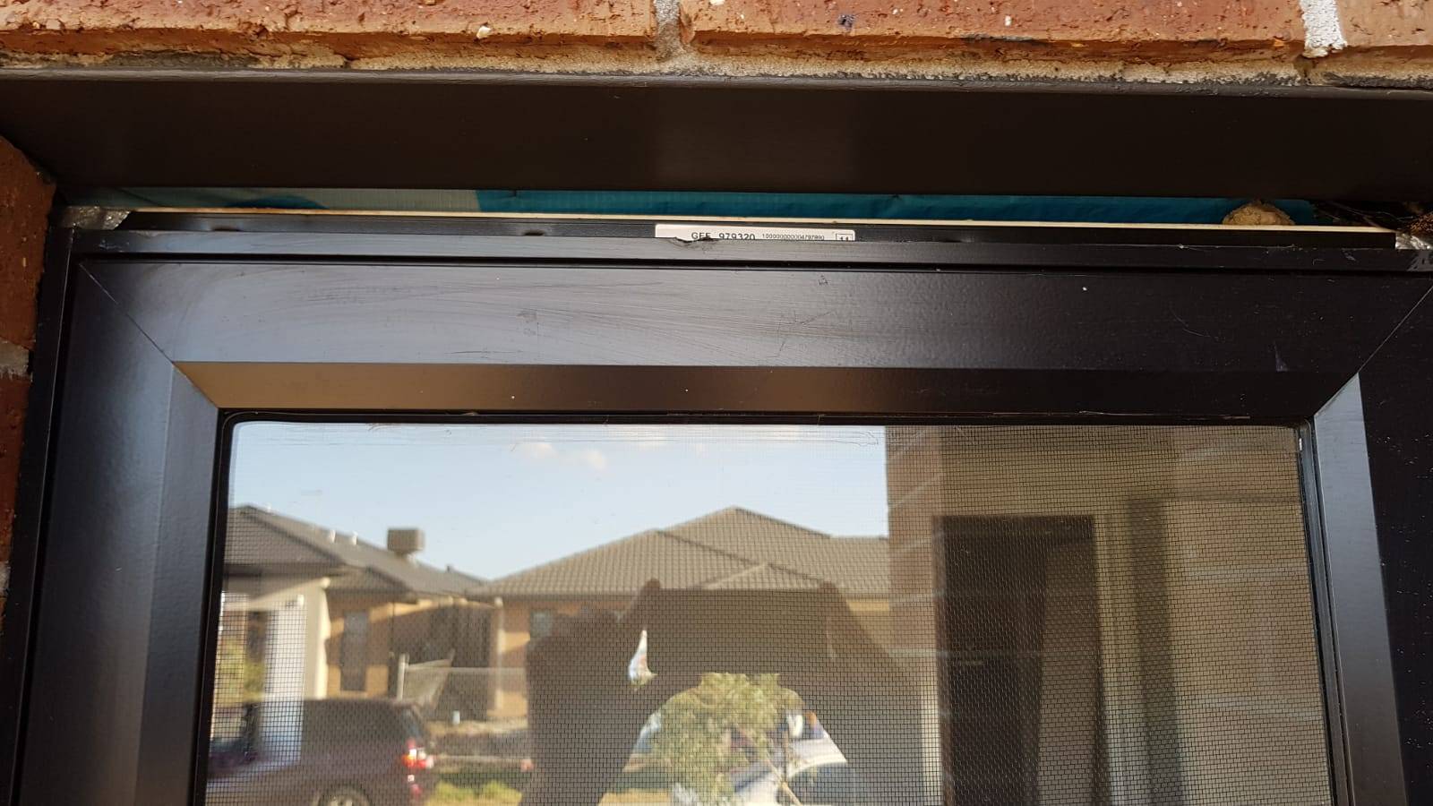 Building with Metricon - Gap between brick and window frame