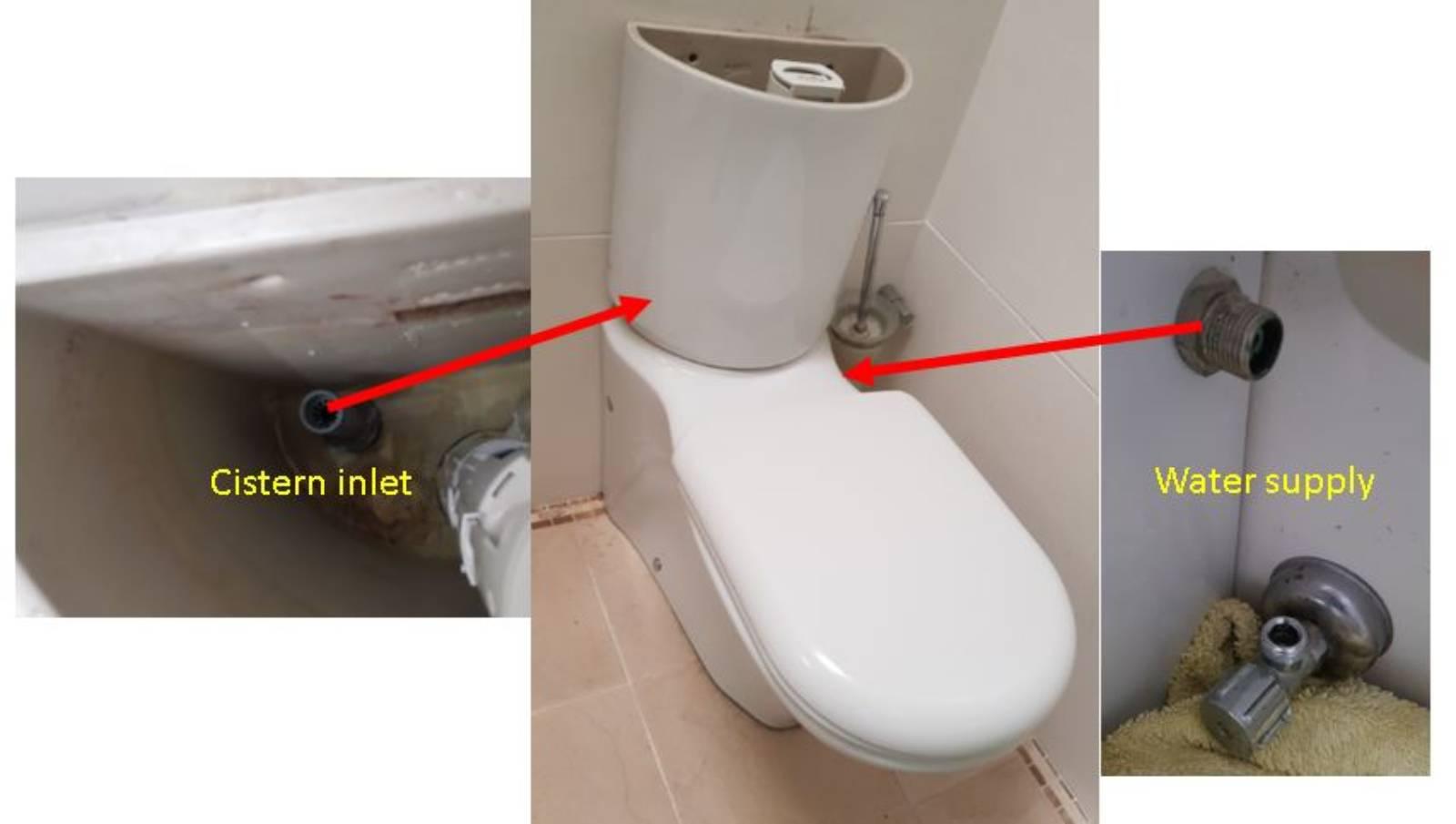 Toilet cistern not filling with water