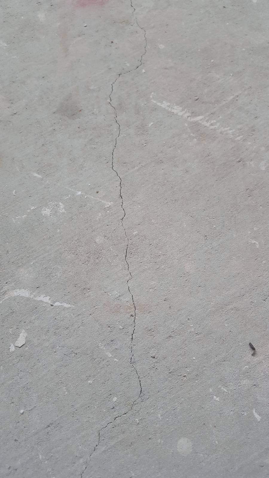 Crack in slab