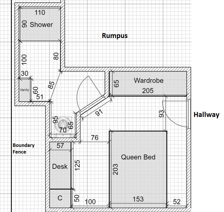 Does this Bedroom + Ensuite Make any Sense?