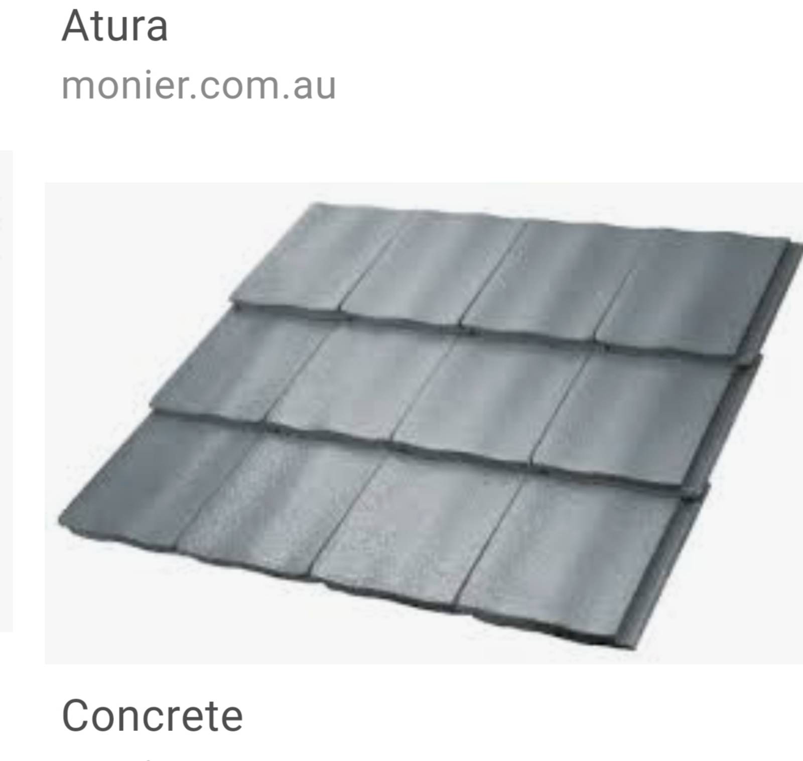 Concrete tile roof question