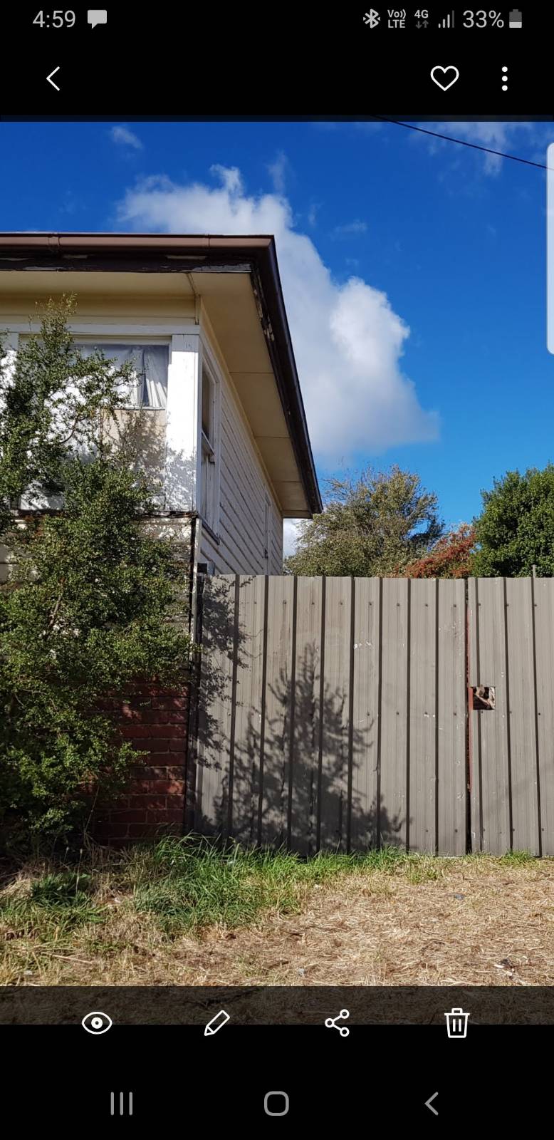 Changing old house eaves/gutters to parapet wall