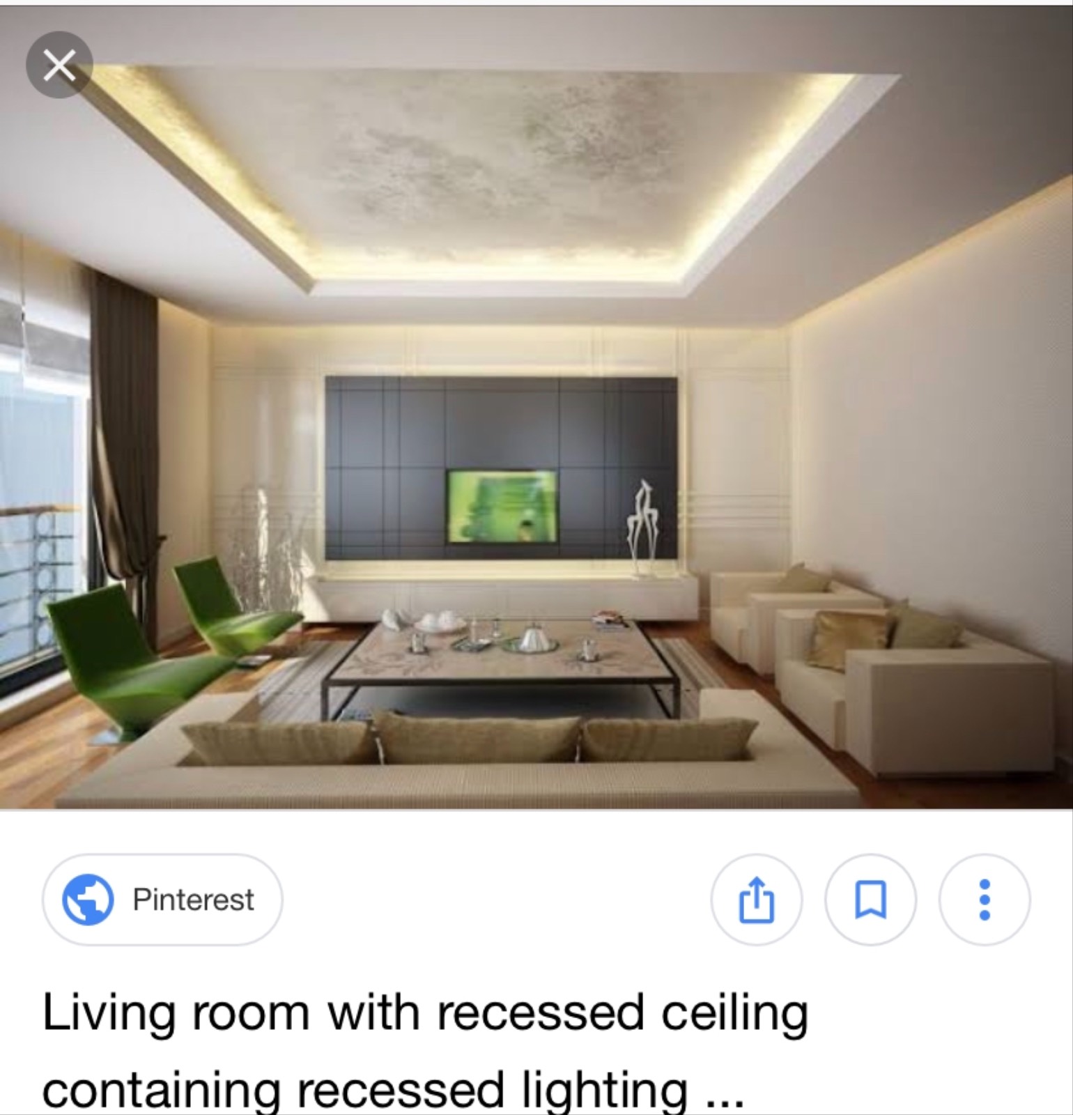  Sunken Ceiling for Simple Design
