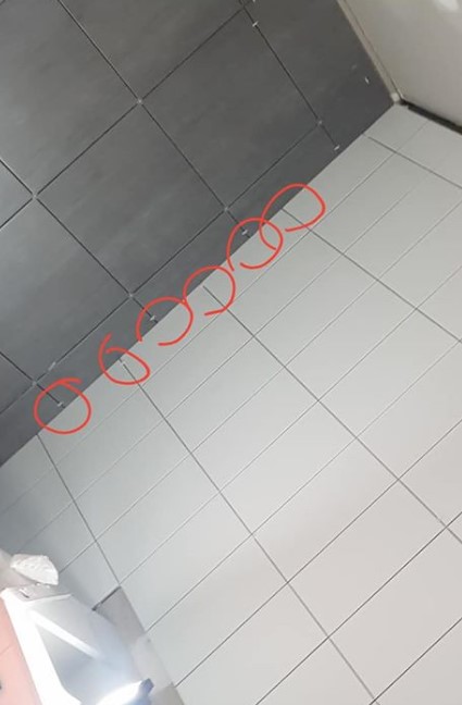 View Topic Bathroom Floor And Wall Tiles Alignment Home Renovation Building Forum - Shower Wall Tile Spacer Size