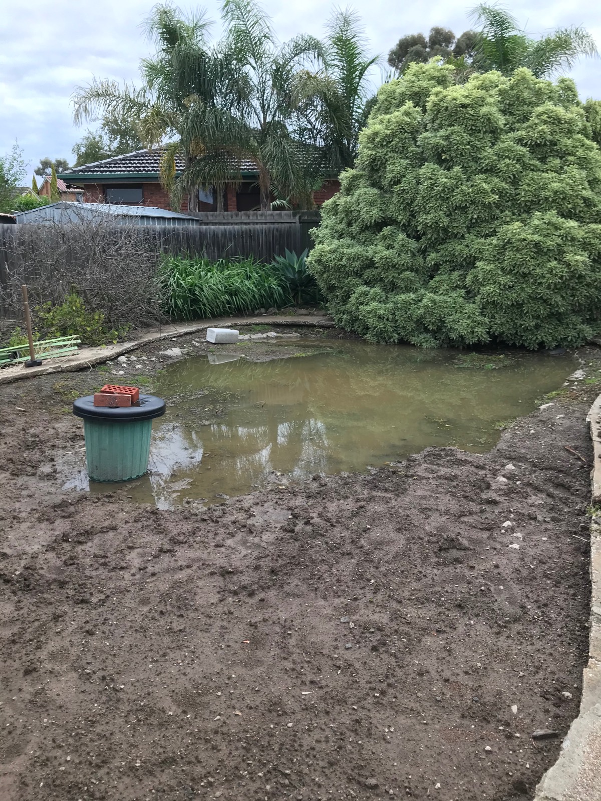 Inground pool already filled in - problems