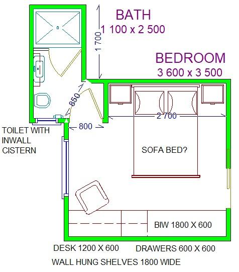 Does this Bedroom + Ensuite Make any Sense?