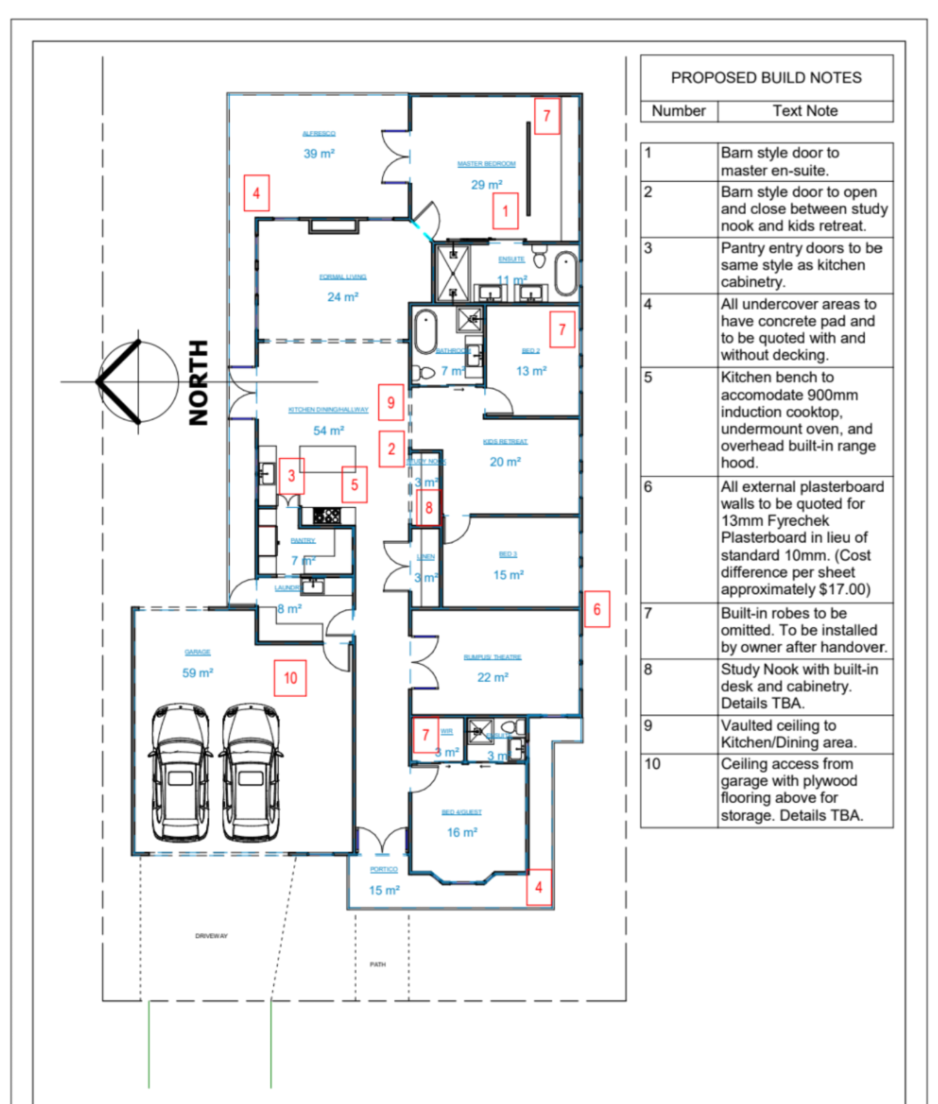 Please review our first custom floorplan